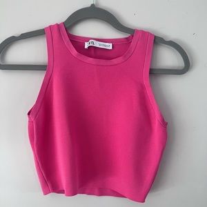 Pink high neck Zara Top